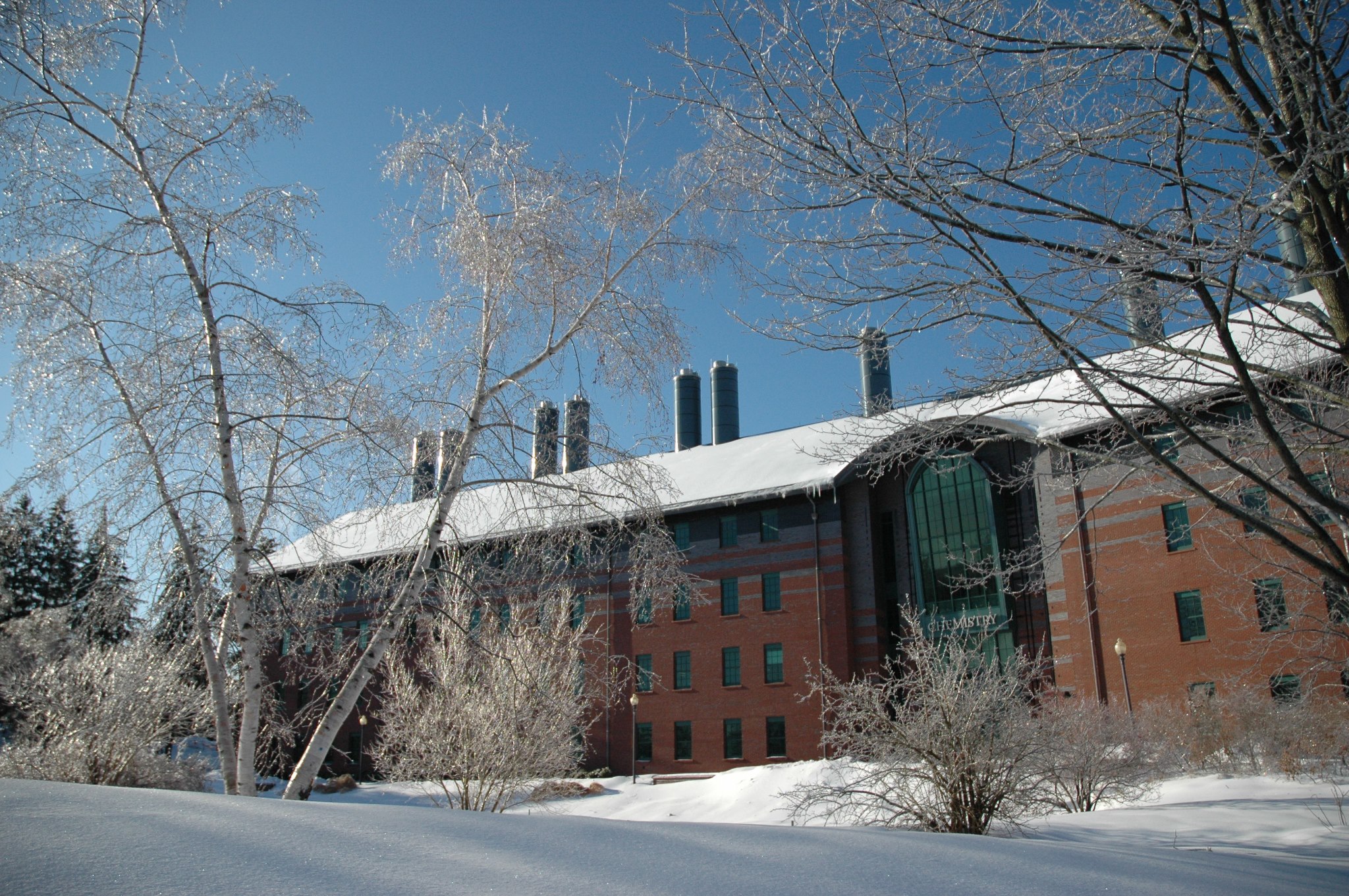 Chemistry Building in the winter