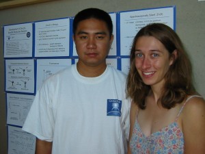 Jolene Schuster and graduate student mentor Neil Lim, 2001